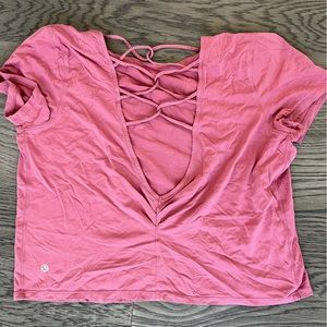 Lululemon Pink Crop Top (Medium)